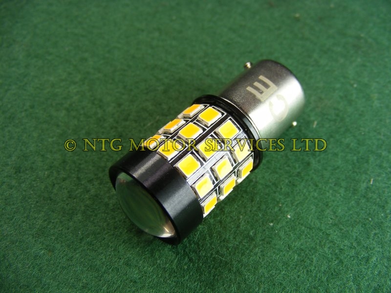 thumbnail image 2 of Lucas LLB245A Indicator Bulb – 12v 10w BAU15s Amber – 245A SCC, 2 Pack 2 of 3