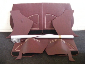 Please Select Colour: Maroon with Beige Piping